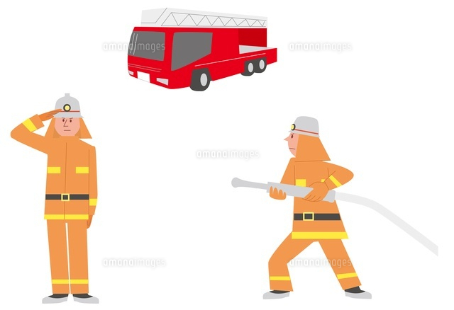 「消防士 イラスト」の画像検索結果
