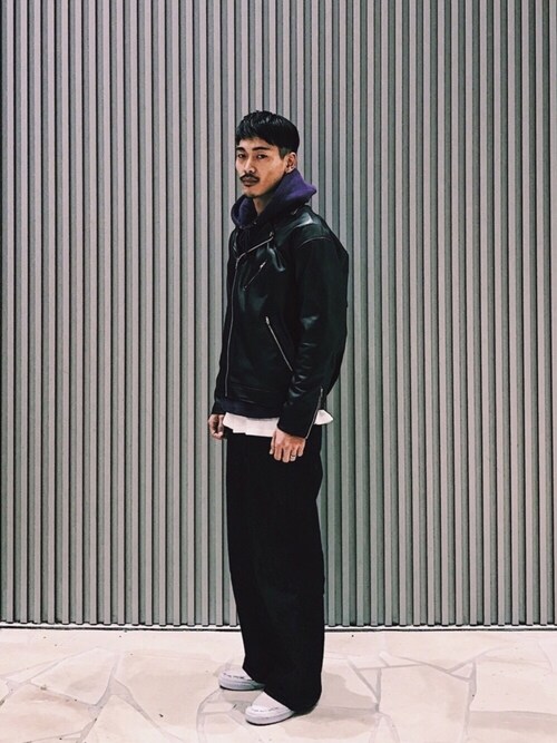 SENSE OF PLACE イオンモール広島府中店 STAFFさんの「CARREMAN/キャリーマン　ベルトツキワイドパンツ（SENSE OF PLACE by URBAN RESEARCH）」を使ったコーディネート