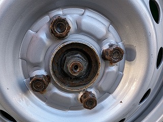 クリーニング後のホイール