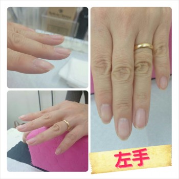 Cenbless　ネイリスト検定1級モデルさんの左手