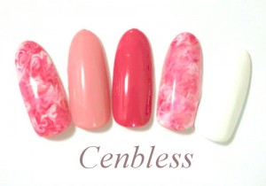 Cenbless　ネイルモデルハンドジェルネイル￥2,500