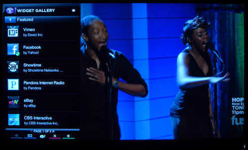 Yahoo Widgets Coming To Sony Bravia TV.
