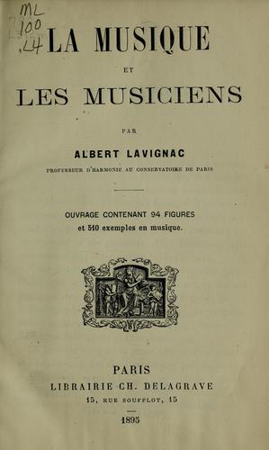 Musique et musiciens / Music and musicians