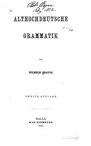 Althochdeutsche Wörterbücher und Indices.