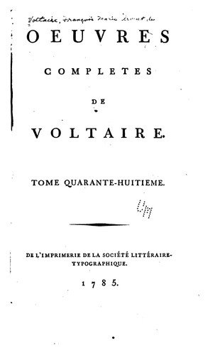 Een boek van Voltaire?