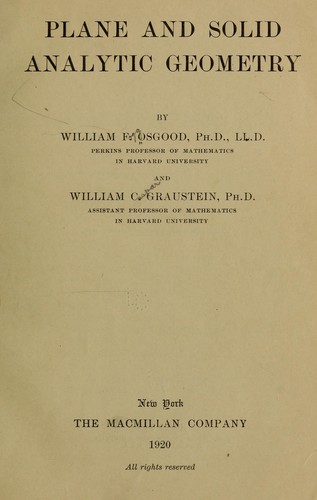 Analytic geometry - Wikipedia, the free.