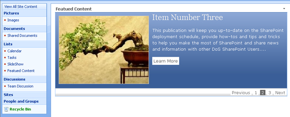 Virto Image Slideshow Web Part for.