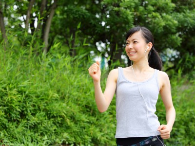 音楽を聴きながら走る