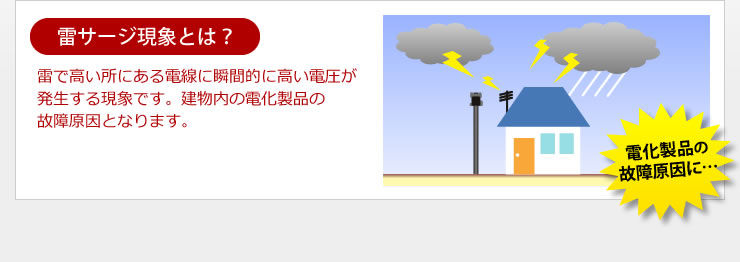 雷サージ現象とは