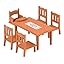 シルバニアファミリー 家具 ダイニングテーブルセット カ-412 photo