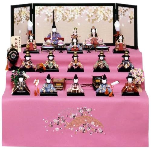 ひな人形 一秀 作 木目込み人形 十五人飾り 雛人形 1520