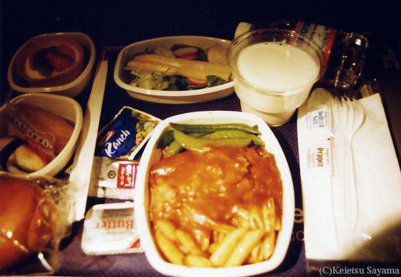 機内食は美味かった