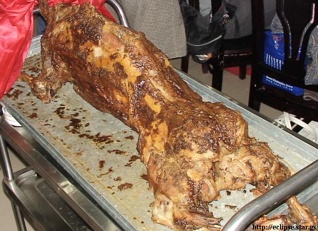 羊の丸焼き