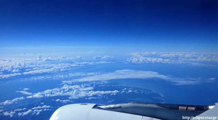 フィリピン上空を空撮