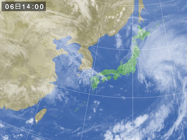 14時頃の気象衛星写真