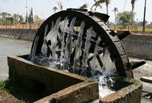 現代でも使われている水車はファイユームのシンボル