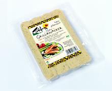 大豆を材料にしたウィンナー。