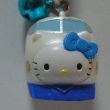 JR東海限定新幹線キティ根付新横浜駅(青)【ご当地キティ】