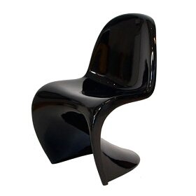 PANTONE CHAIR（パントンチェア・艶あり・Premium）ブラック色　　　　　　　　【デザイナー：ヴェルナー・パントン】【ダイニングチェア】【プラスチック】【椅子】【デザイナー家具】【高品質】【低価格】【プラスチック】【エクステリア】【リプロダクト】【ジェネリック】