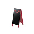 A型看板 A型 マーカー用 スマイル/L判 RED/レッド