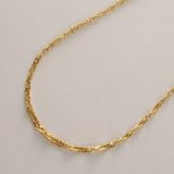 純金 ネックレス K24 チェーン 2g 45cm スクリューネックレス 造幣局検定マーク入り