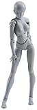 S.H.フィギュアーツ ボディちゃん DX SET(Gray Color Ver.) 約135mm ABS&PVC製 可動フィギュア