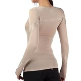 姿勢をシャキッ! リーボック「EASYTONE」 L/Sイージートーン トップス 【レディース】 S, No.47951 スタッコ