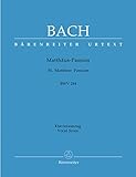 バッハ, J. S.:マタイ受難曲 BWV 244 (独語・英語)/新バッハ全集版/ベーレンラ...