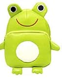 子どもがお出かけしたくなる キッズ用 リュックサック ハンカチ付き (カエル)