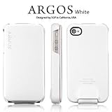 SGP アイフォン 4 / 4S ケース Argos 【 WHITE 】 本革 フリップタイプ for Apple iPhone 4 / 4S