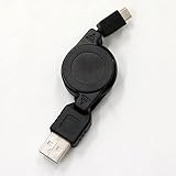 リトラクタブル USB 充電 ケーブル (Micro USB Bタイプ)  (Xperia Arc SO-01C SO-01B X06HT HTC EVO Desire HD T-01A Kindle WX330J MW600 IDEOS 対応)