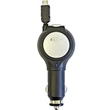 プロテック XPERIA(TM)対応 シガーソケットチャージャー ブラック PXCC-BK 【伸縮ケープル100cmタイプ+USBポート付き】