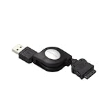 エレコム 携帯電話用USB充電ケーブル/巻き取りバイプ au WIN対応 MPA-RCWUSB/BK