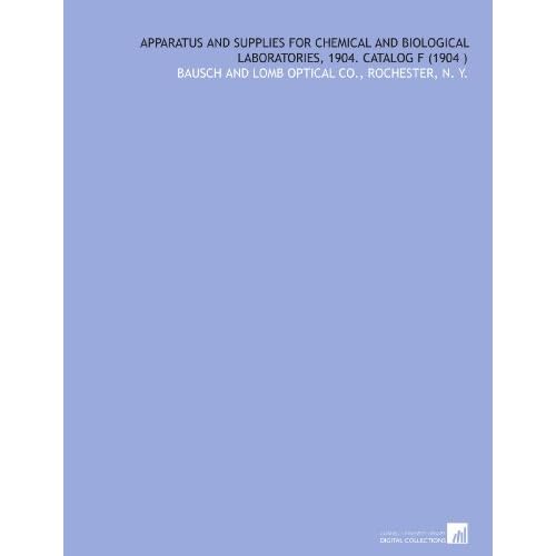 Laboratory Supplies & Equipment,.