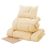 セット布団2組 10点セット アイボリー×アイボリー