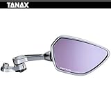 TANAX タナックス NAPOLEON ナポレオン： シャークミラー  右側用/10mm　正ネジ  (クロームメッキ) AOS-101-10R