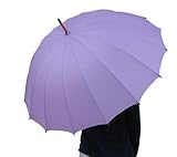 雨に濡れると桜が浮き出る16本骨傘 和桜【かさ・カサ・パラソル・傘・レインコート】 ラベンダー