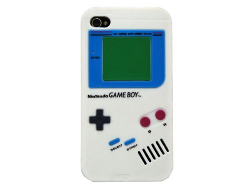 iPhone4 / 4S 用 GAMEBOY ( ゲームボーイ )  ソフトカバー ホワイト