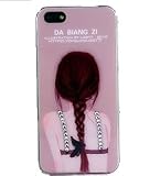 iphone5 ケースカバー★可愛い女の子の後ろ姿　ラインストーン デザインケース（ピンク）