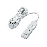 ELECOM 電源タップ ほこり防止シャッター付き 配線しやすい180°スイングプラグ 4個口...
