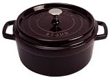 staub ココットラウンド 24cm ナス 40509-836(1102407)