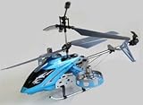 4ch赤外線コントロール ヘリコプターラジコン【メタリックブルー】◇RCヘリ FS-IRH100上昇・下降・ホバリング・前進・後進・左右旋回に対応！