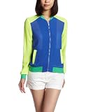 (アナップ)ANAP シフォン配色ブルゾン 045-6688 19 BL F