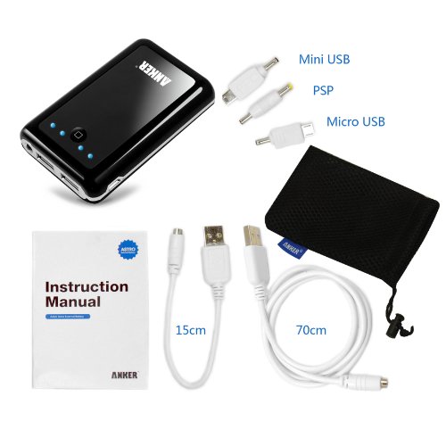 Anker Astro2 大容量モバイルバッテリー 8400mAh 5V/2A+1A 2USBポート同時充電 iPhone5 iPhone4S iPad iPod Android 各種スマホ Wi-Fiルータ等対応(日本語説明書付き)