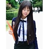 DD ロング ストレート フルウィッグ 黒 ブラック 耐熱ウィッグ ウイッグ WIG 髪 カツラ