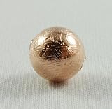 ギベオン 鉄隕石 ビーズ玉 8mm(ピンクゴールド色)【10】