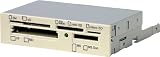 オウルテック 3.5インチベイ内蔵 カードリーダーライターアイボリー 5スロット BOX(取付ネジ付) FA506/BOX