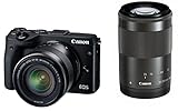 Canon ミラーレス一眼カメラ EOS M3 ダブルズームキット(ブラック) EF-M18-...