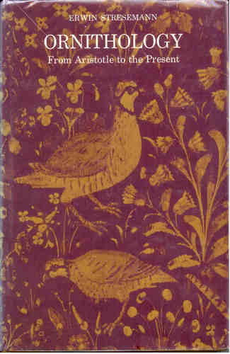 Ornithology: From Aristotle to the Present