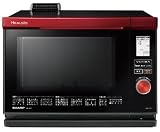 SHARP HEALSIO ウォーターオーブンレンジ 26L 1段調理 97メニュー 省エネ基準達成 レッド系 AX-MX1-R